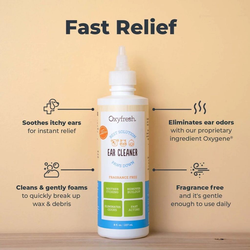 Oxyfresh Pet Ear Cleaner Advanced for Dogs & Cats 1oz/30ml