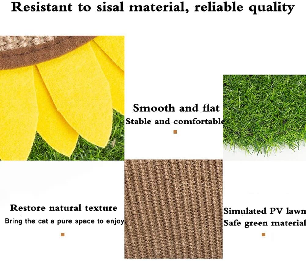 Sunflower Cat Scratching Post with Sisal