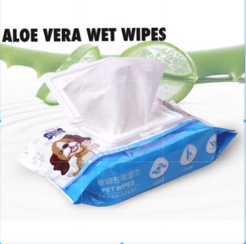PetBest Grooming Wipes for Dogs & Cats – Extra Soft, Durable & Aloe Vera Infused – 80 Count