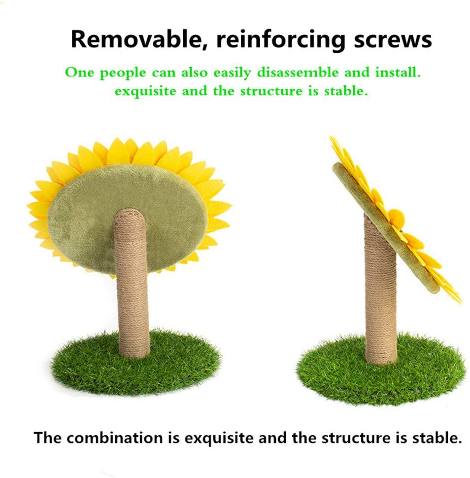 Sunflower Cat Scratching Post with Sisal