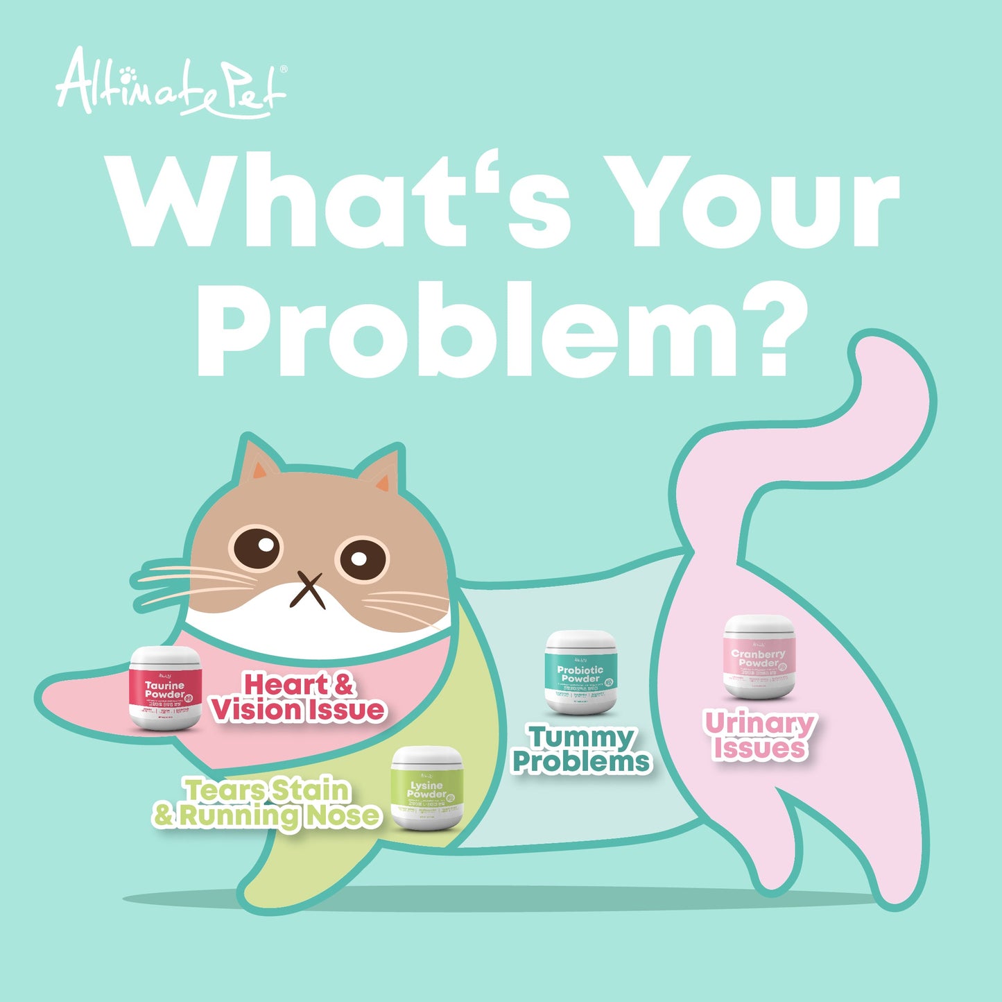Altimate Pet Lysine Powder Supplement For Cats 200g