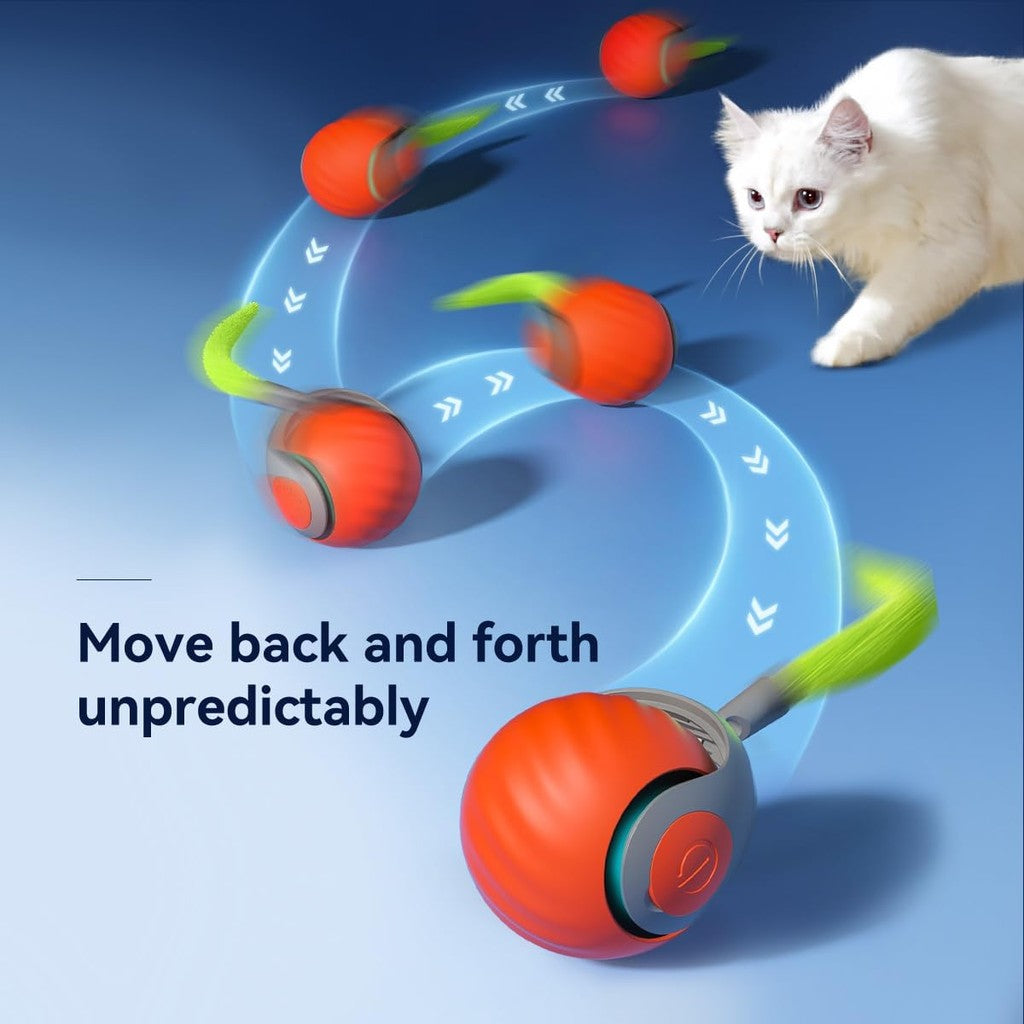 Petgravity Speedy Sprint Ball Toy for Cat (Red)