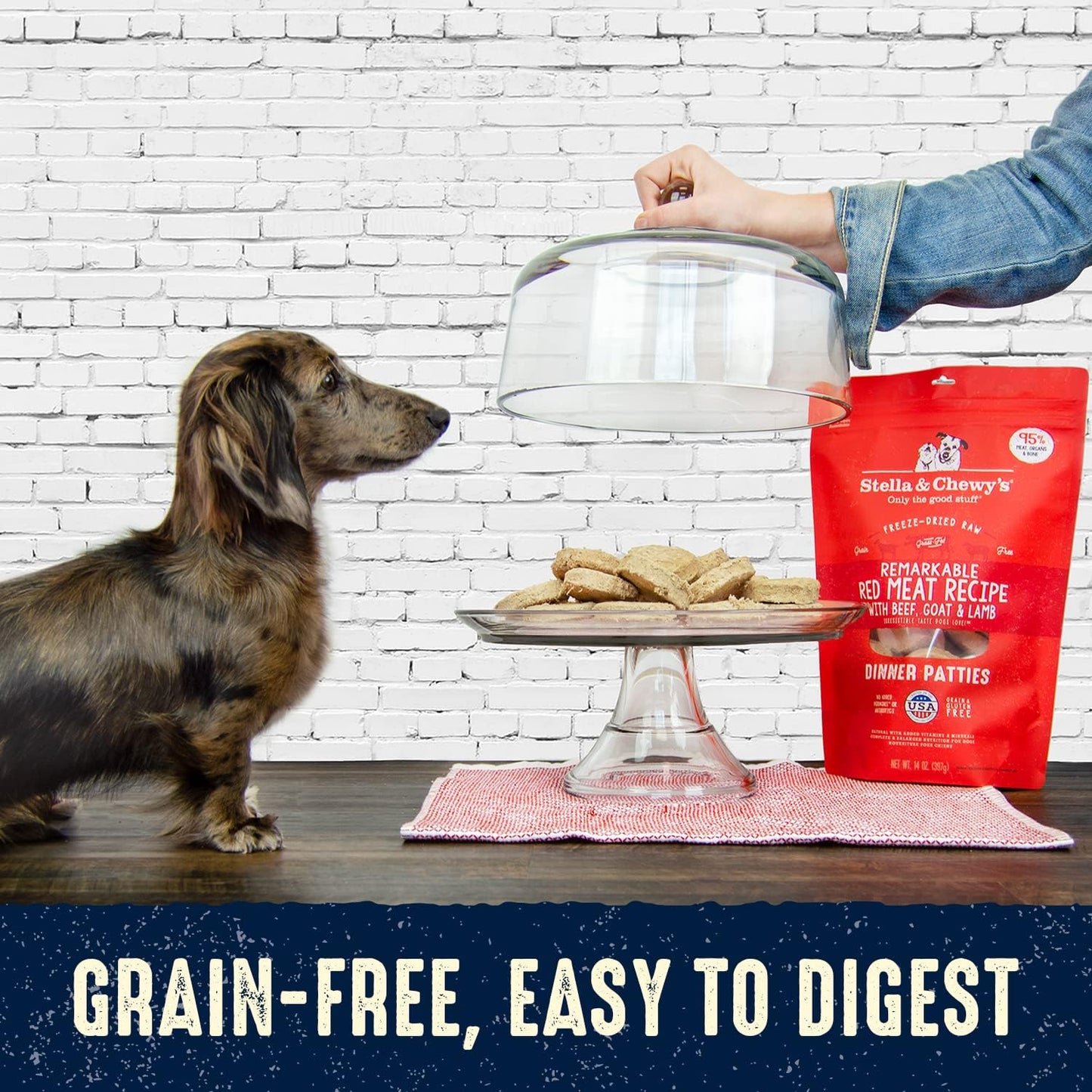 Stella & Chewy's Dog Freeze-Dried Dinner Patties Venison Blend 14oz