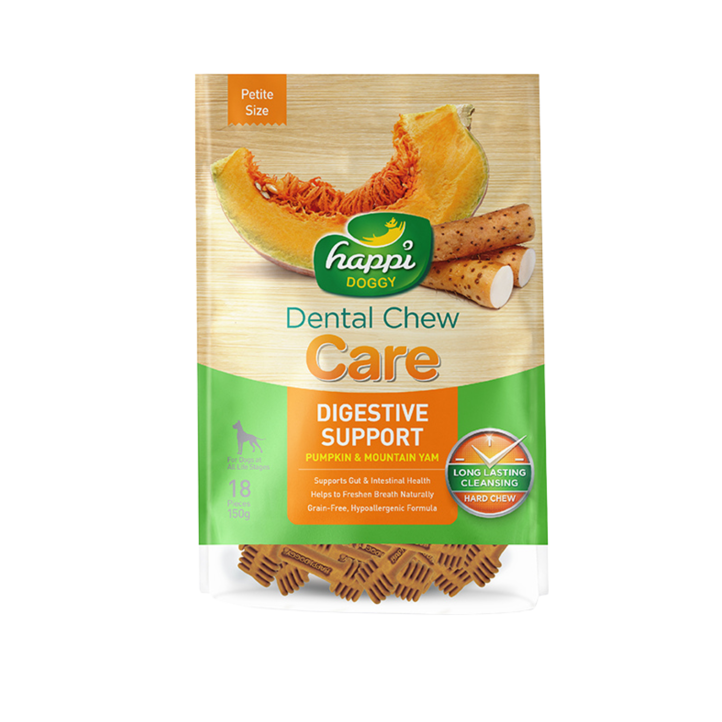 Happi Doggy Digestive Support Pumpkin & Mountain Yam Petite 150g