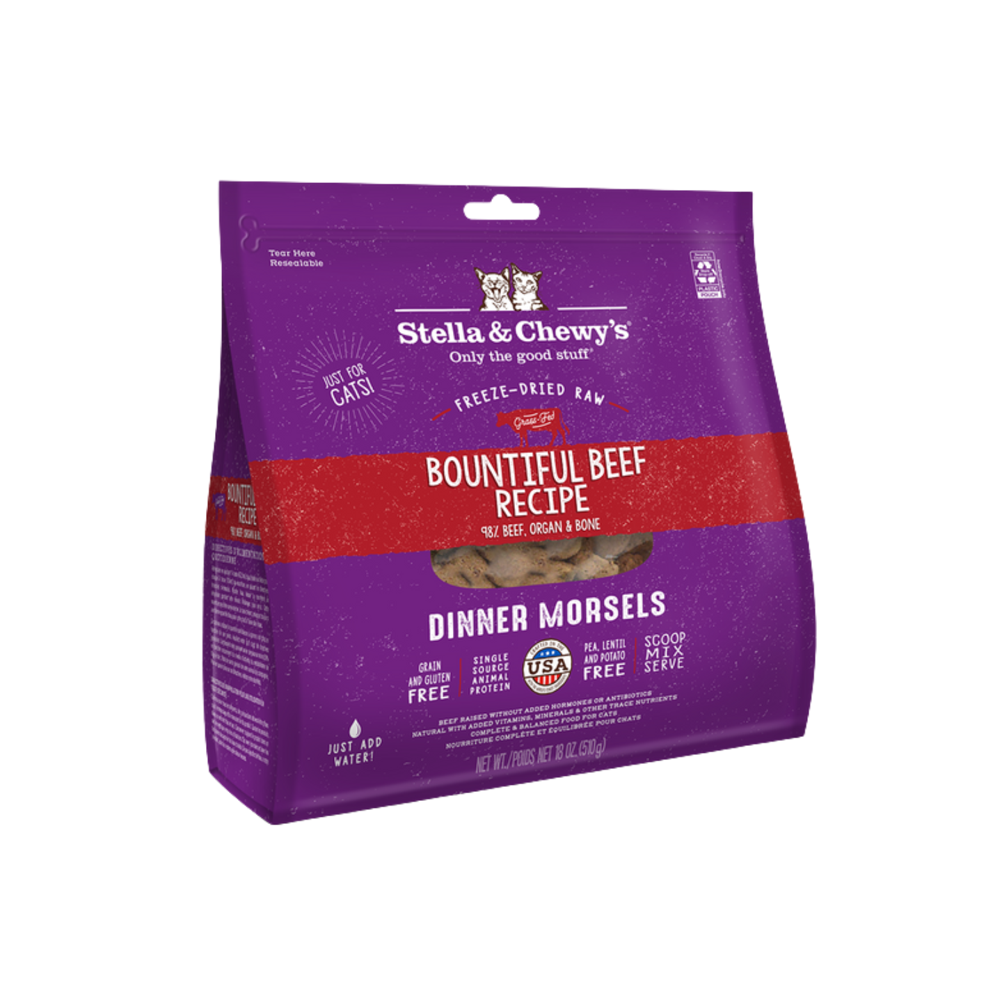 Stella & Chewy’s Cat Freeze Dried Dinner Morsels Bountiful Beef 18oz