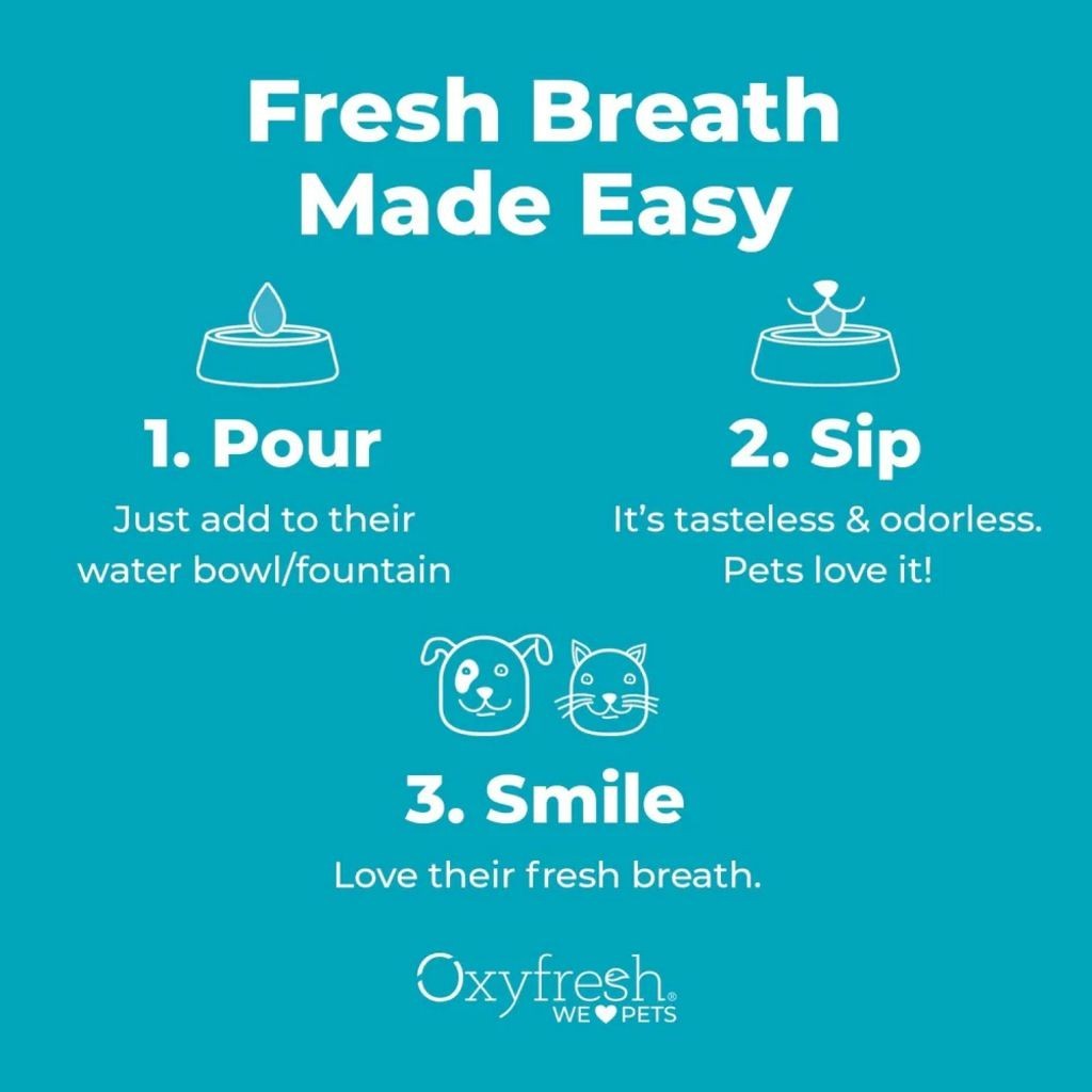 Oxyfresh Dental Water Additive Care for Cats and Dogs 3.4oz/100ml
