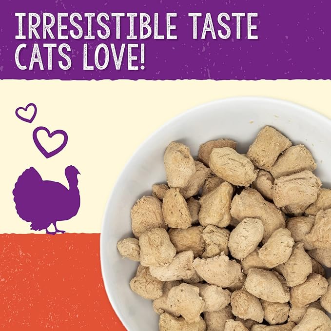 Stella & Chewy's Cat Freeze Dried Dinner Morsels Tummy Ticklin' Turkey 18oz
