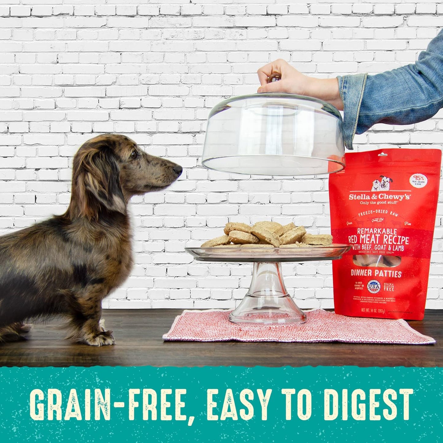 Stella & Chewy's Dog Freeze-Dried Dinner Patties Surf 'N Turf Beef & Salmon 14oz