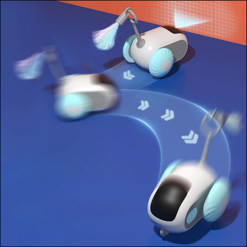 Petgravity Pet Toy Interactive Car with Remote (Blue)