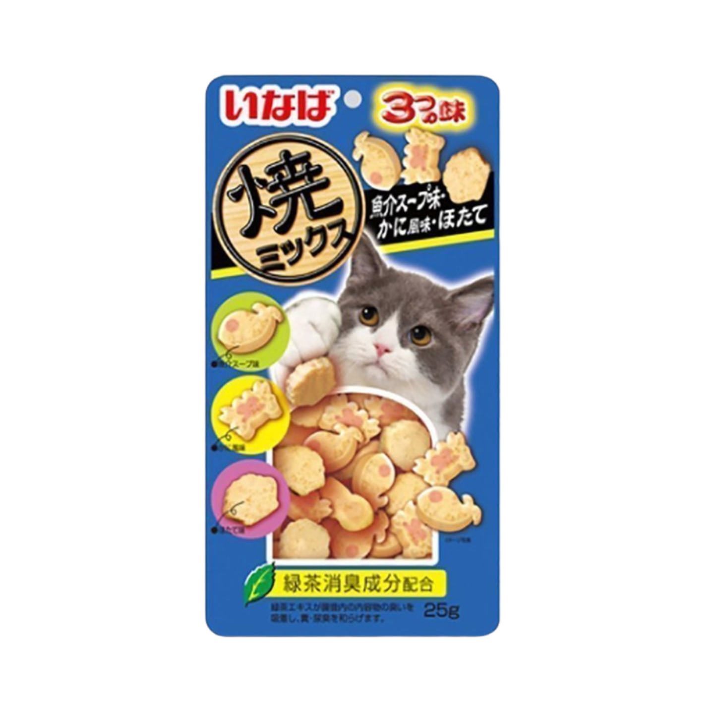 Ciao Soft Bits Tuna & Chicken Fillet with Dried Bonito Seafood and Crab Flavor 25g (CIQ125)