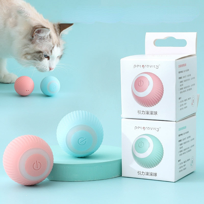 Petgravity Smart Interactive Rotating Ball Toy (Pink)
