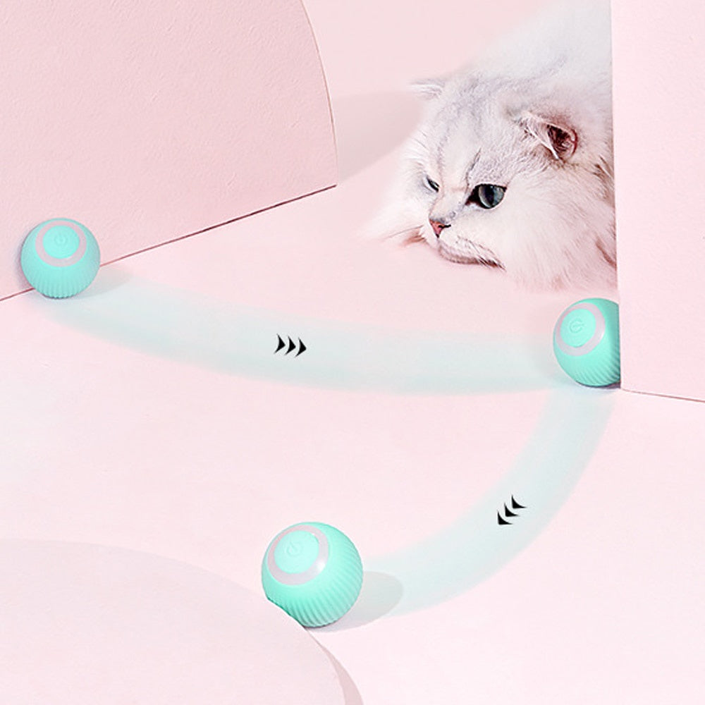 Petgravity Smart Interactive Rotating Ball Toy (Pink)