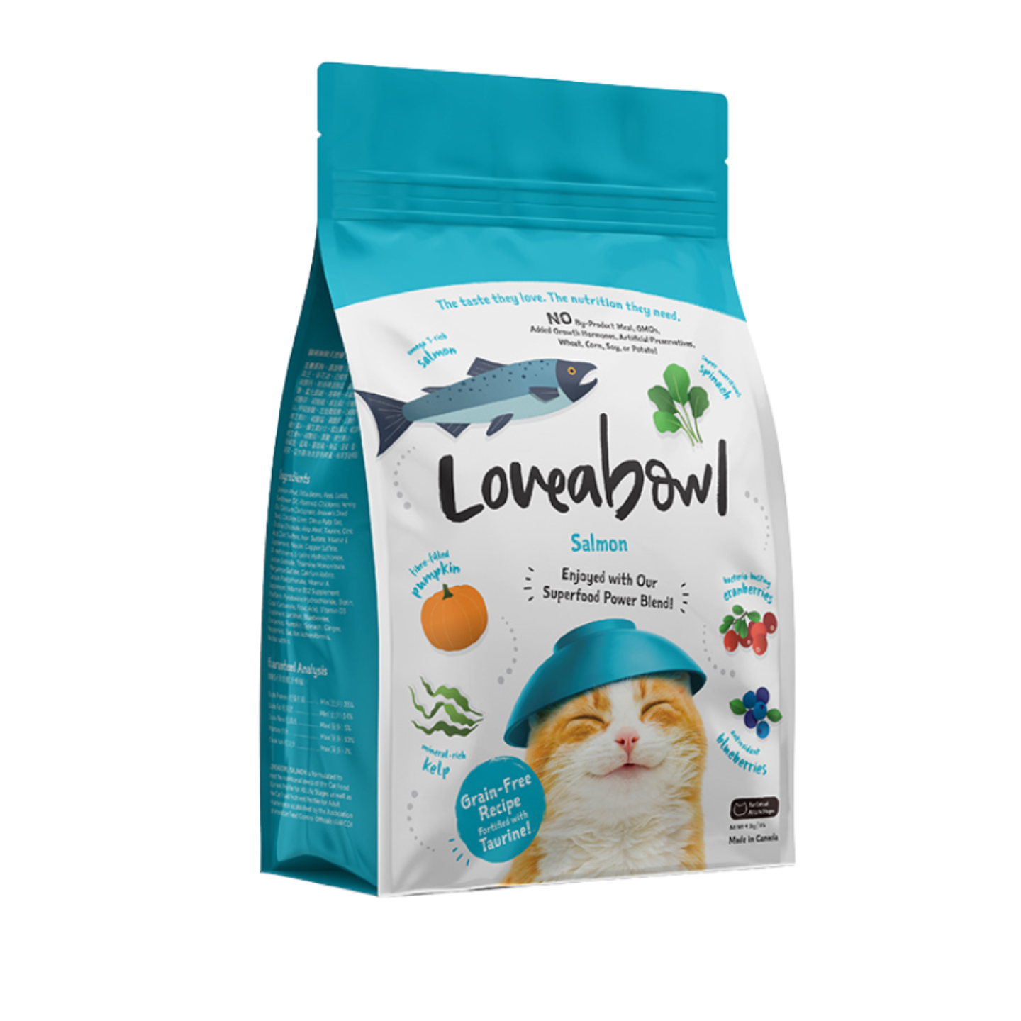 Loveabowl Grain-Free Salmon Dry Cat Food 9lbs