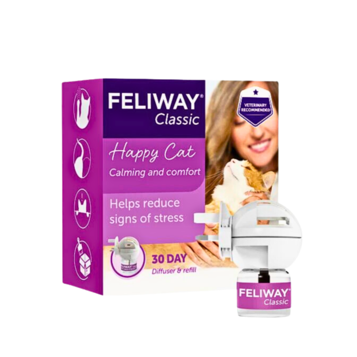 Feliway Classic 30 Days Calming Starter Kit with Plug in Diffuser and Refill 48ml
