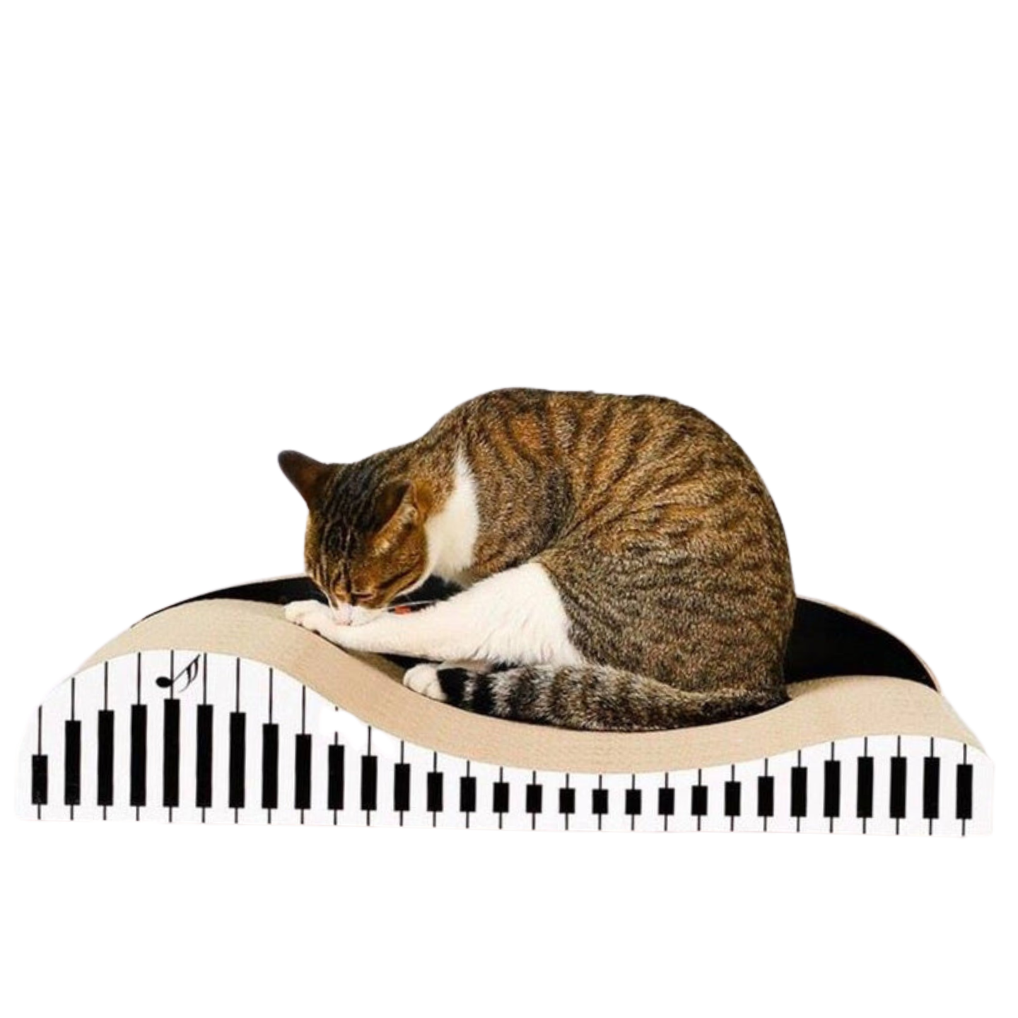60cm Piano Cat Scratch Board - Durable Recyclable Cardboard with Catnip