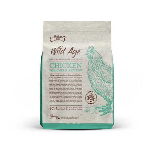 Absolute Bites Wild Age Chicken Complete & Balanced For All Life Stages 3.3lbs