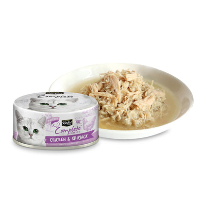 [24 Cans] Kit Cat Complete Cuisine Chicken & Skipjack 70g
