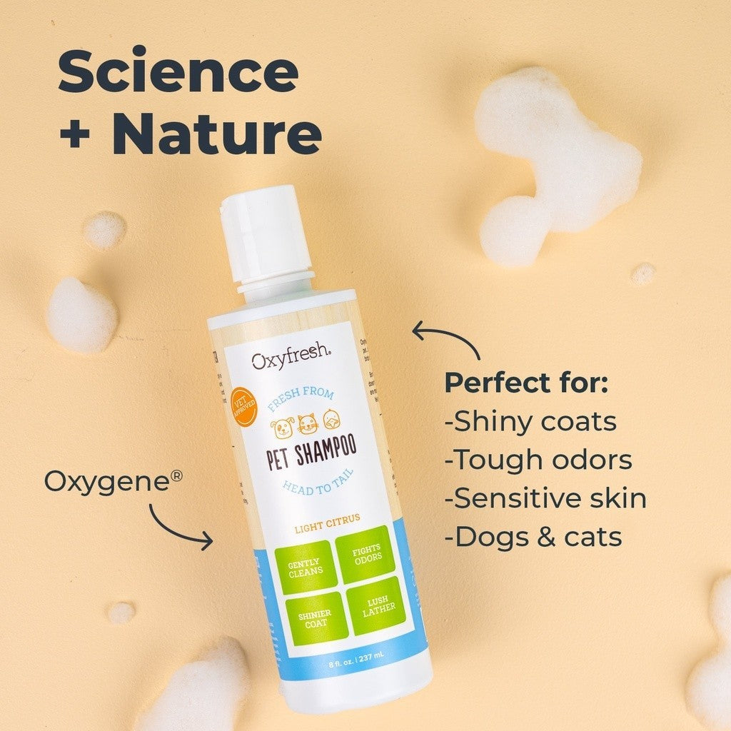 Oxyfresh Shiny Coat Anti-Itch Cats & Dogs Shampoo Gentle Formula Sensitive Skin 8oz / 237ml