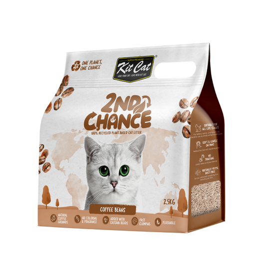 [6 Packs] Kit Cat 2nd Chance Coffee Beans Cat Litter 2.5kg