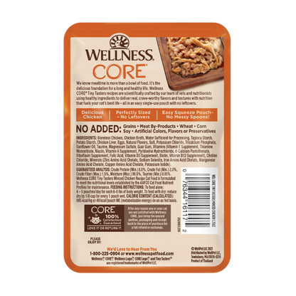 [12 Pouches] Wellness CORE Tiny Tasters Minced Chicken 1.75oz