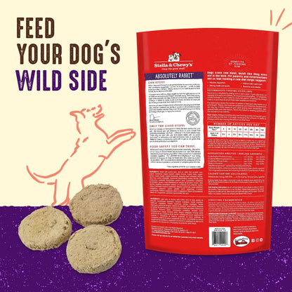 Stella & Chewy's Dog Freeze Dried Dinner Patties Absolutely Rabbit 14oz