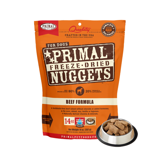 Primal Canine Freeze-Dried Nuggets Beef Formula 14oz