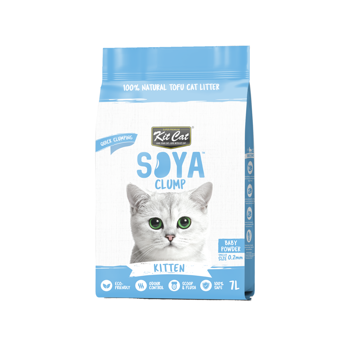 [6 Packs] Kit Cat Soya Clump Kitten Baby Powder 7L