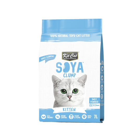 [6 Packs] Kit Cat Soya Clump Kitten Baby Powder 7L