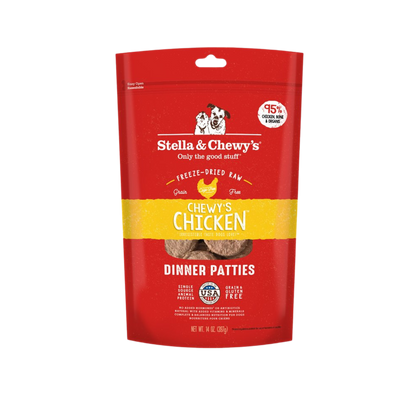 Stella & Chewy's Dog Freeze Dried Dinner Patties Chewy's Chicken 14oz