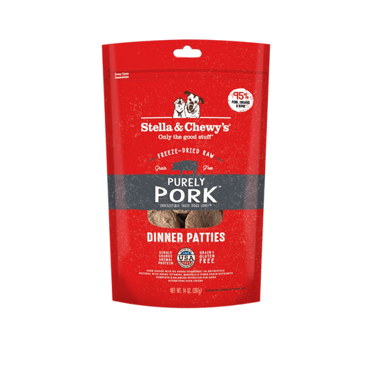 Stella & Chewy's Dog Freeze Dried Dinner Patties Purely Pork 14oz