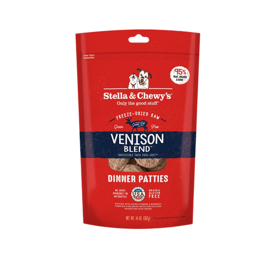 Stella & Chewy's Dog Freeze-Dried Dinner Patties Venison Blend 14oz