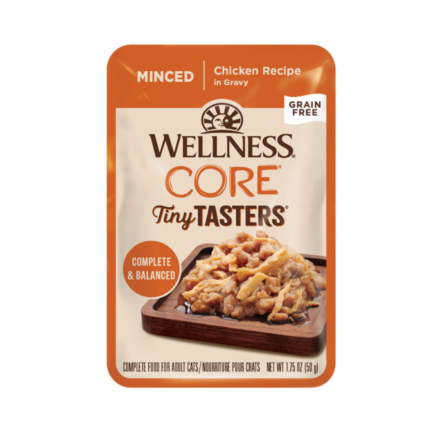 [12 Pouches] Wellness CORE Tiny Tasters Minced Chicken 1.75oz