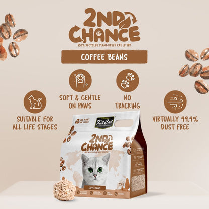 [6 Packs] Kit Cat 2nd Chance Coffee Beans Cat Litter 2.5kg