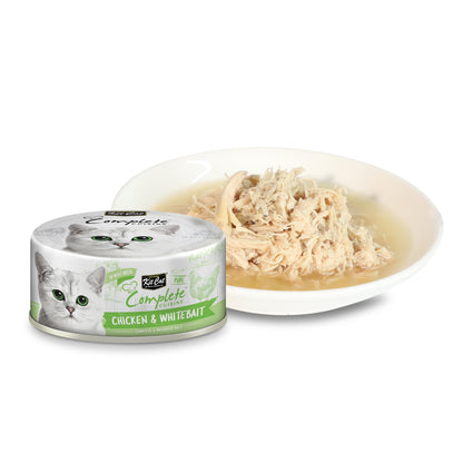 [24 Cans] Kit Cat Complete Cuisine Chicken & Whitebait 70g