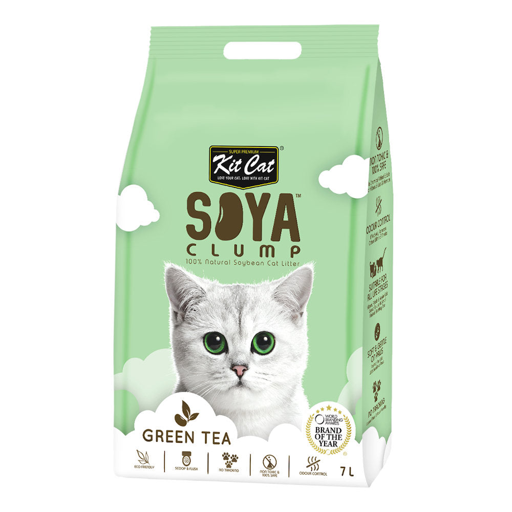 [6 Packs] Kit Cat Soya Clump Green Tea 7L