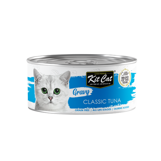 [24 Cans] Kit Cat Gravy Classic Tuna 70g