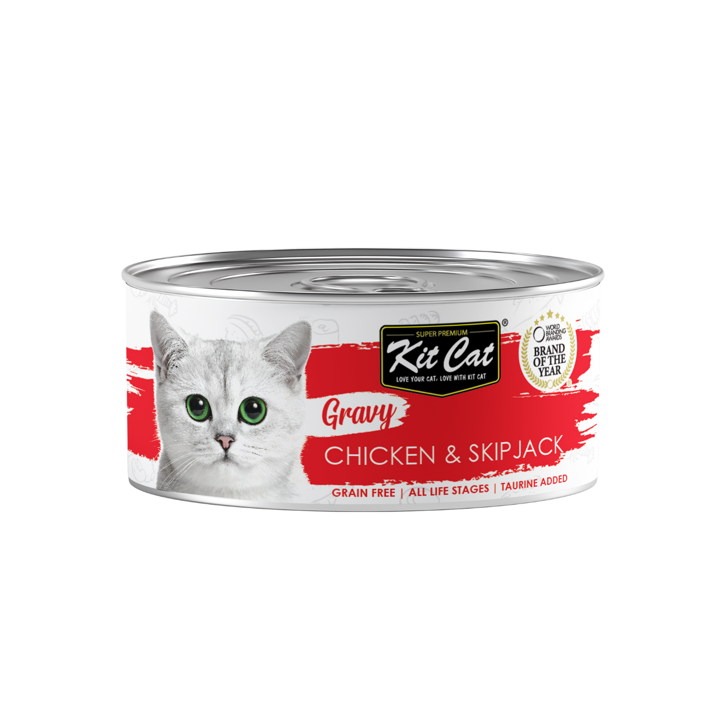 [24 Cans] Kit Cat Gravy Chicken & Skipjack 70g