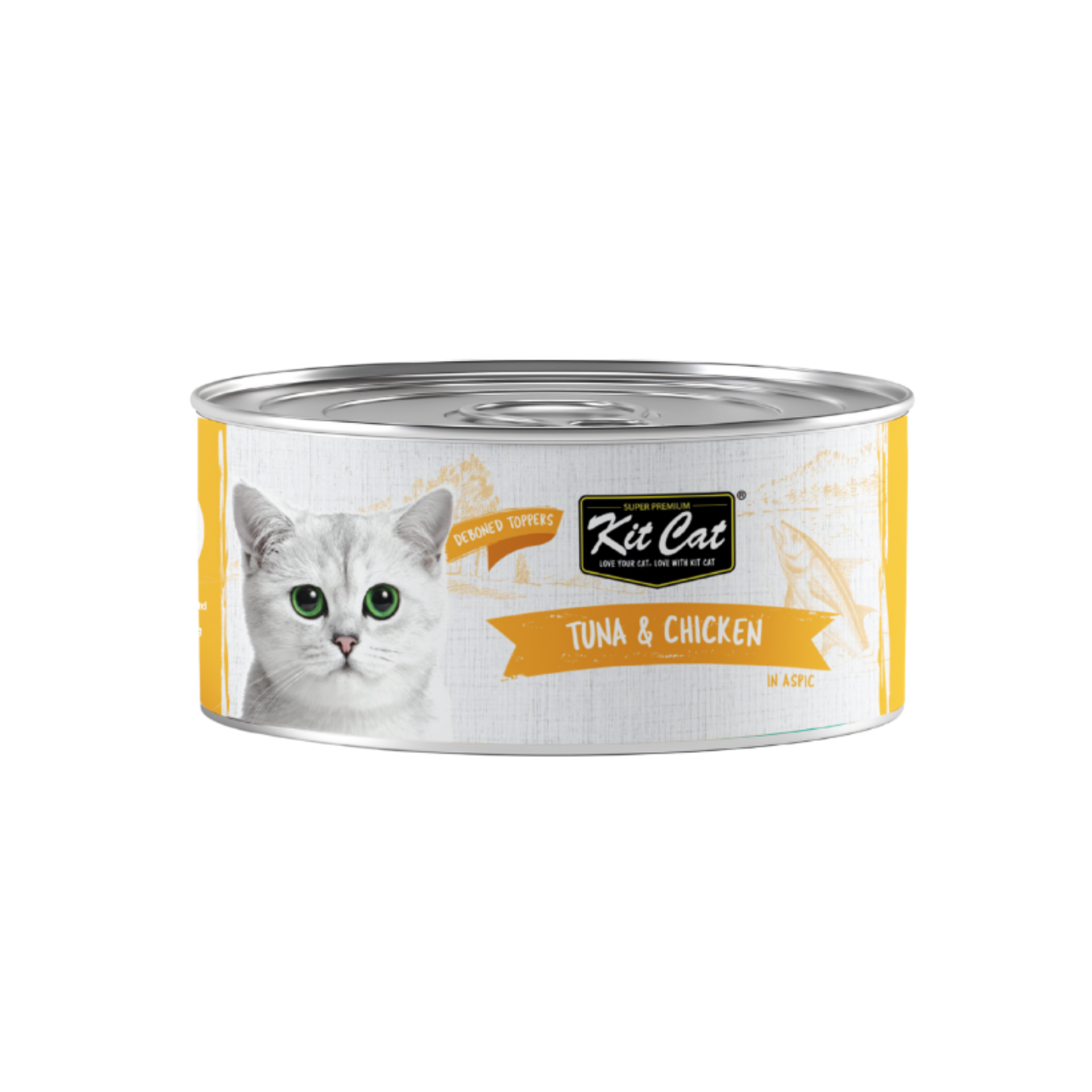 [24 Cans] Kit Cat Deboned Tuna & Chicken 80g