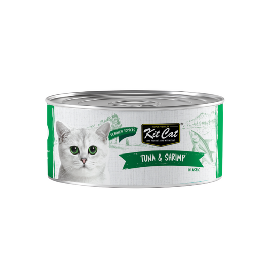 [24 Cans] Kit Cat Deboned Tuna & Shrimp 80g