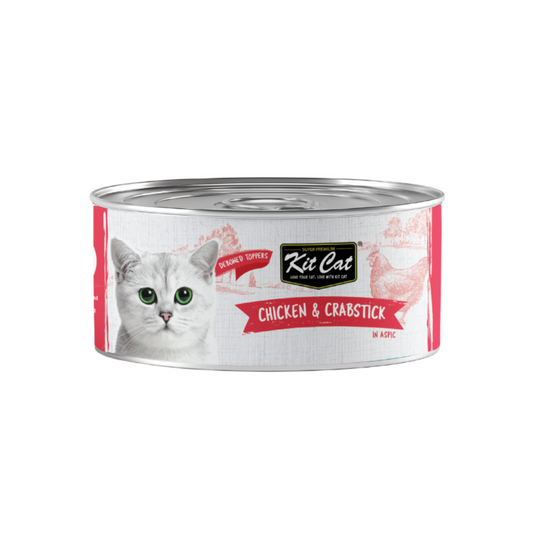 [24 Cans] Kit Cat Deboned Chicken & Crabstick 80g