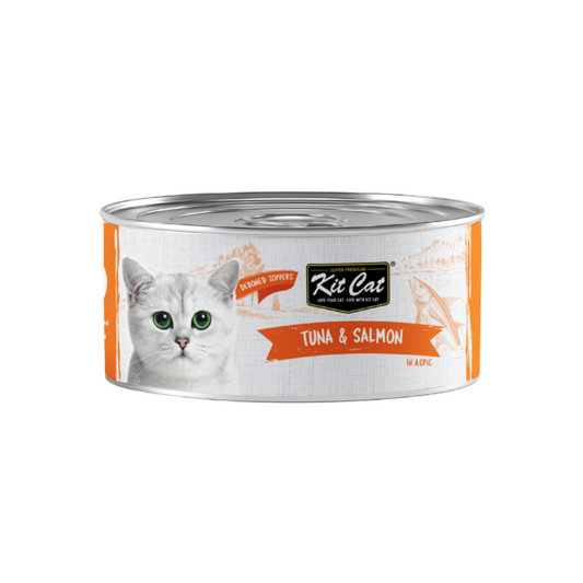 [24 Cans] Kit Cat Deboned Tuna & Salmon 80g