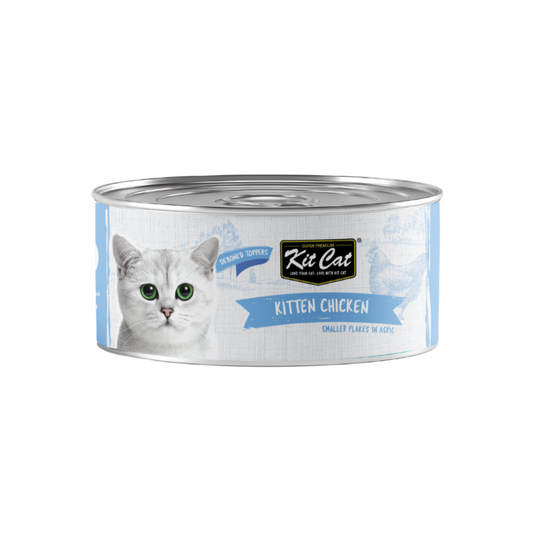 [24 Cans] Kit Cat Deboned Kitten Chicken 80g
