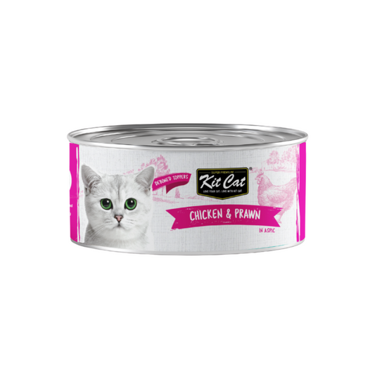 [24 Cans] Kit Cat Deboned Chicken & Prawn 80g