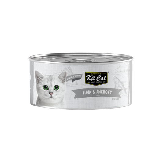 [24 Cans] Kit Cat Deboned Tuna & Anchovy 80g