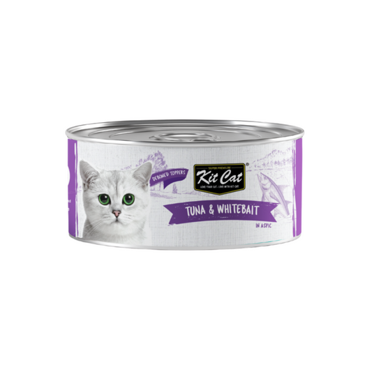 [24 Cans] Kit Cat Deboned Tuna & Whitebait 80g