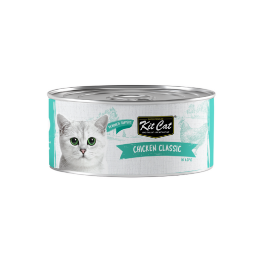 [24 Cans] Kit Cat Deboned Chicken Classic 80g