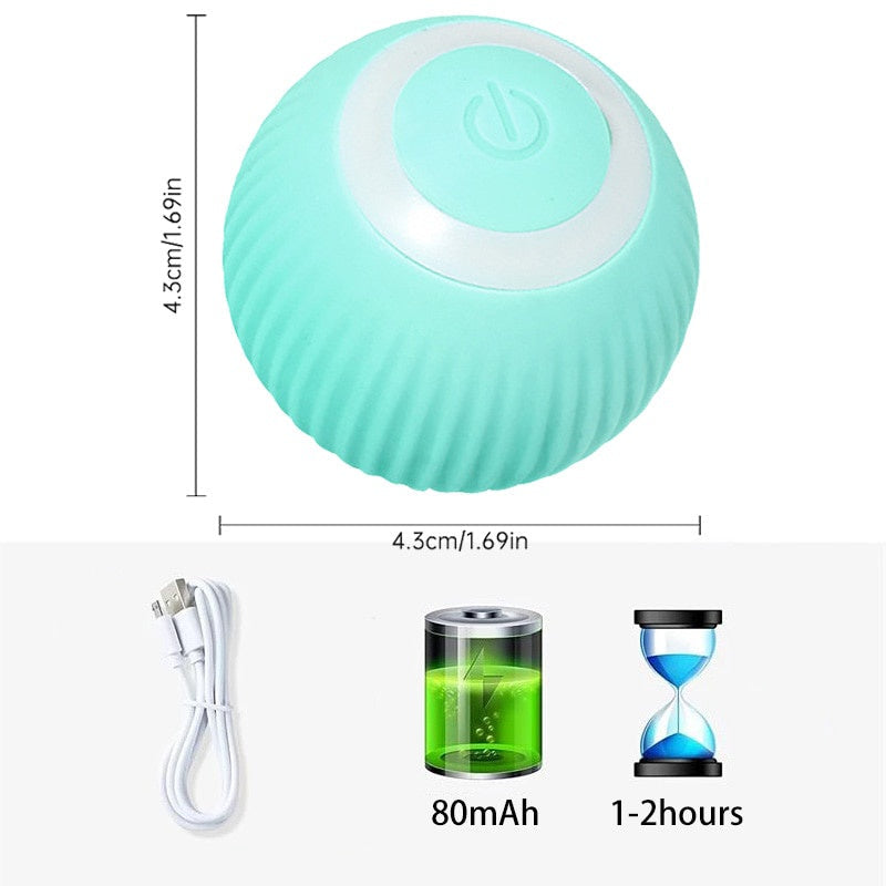 Petgravity Smart Interactive Rotating Ball Toy (Blue)