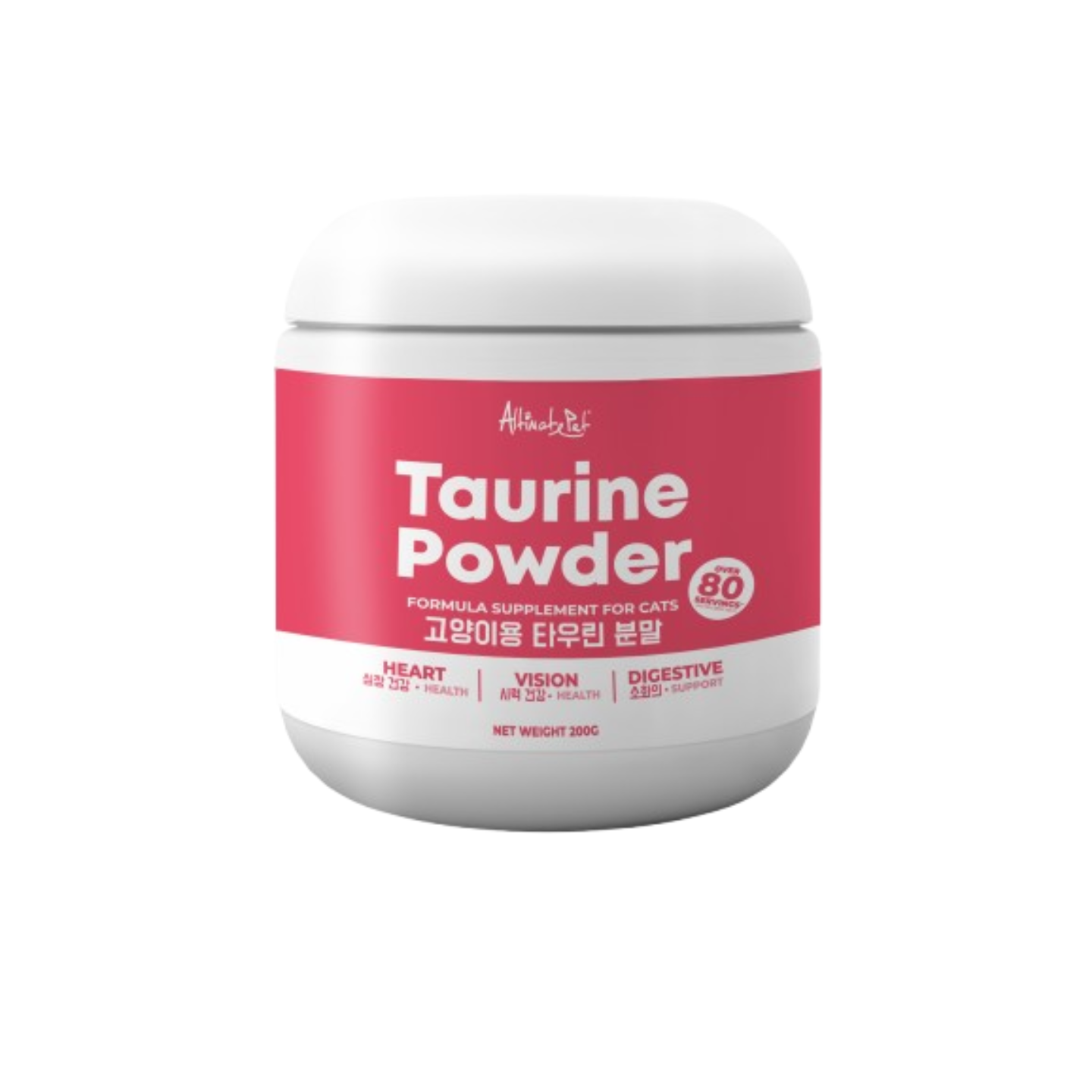 Altimate Pet Taurine Powder Supplement For Cats - Over 80 Servings (200g)