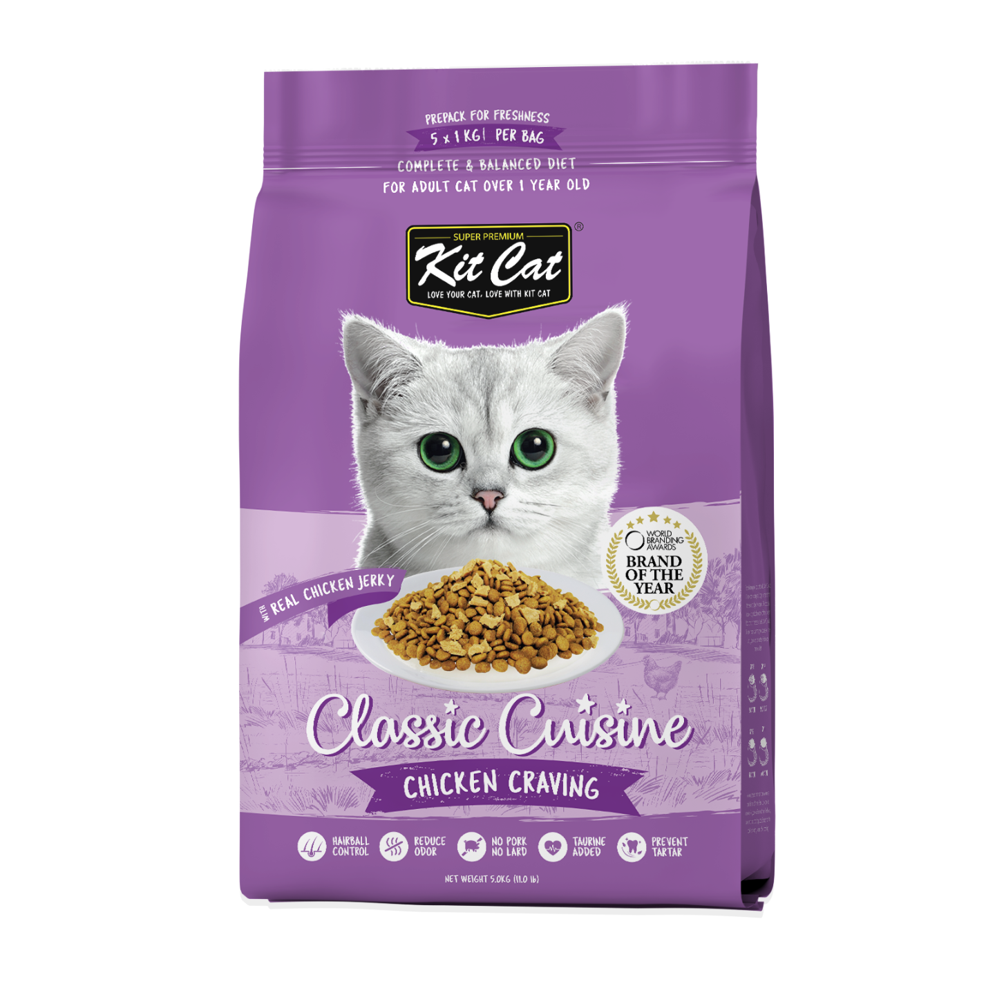 Kit Cat Premium Chicken Cuisine Dry Cat Food 5kg
