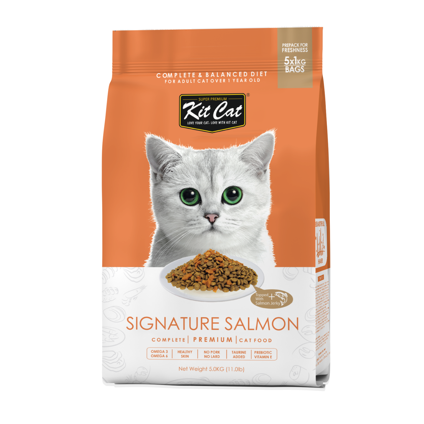 Kit Cat Premium Signature Salmon Dry Cat Food 5kg
